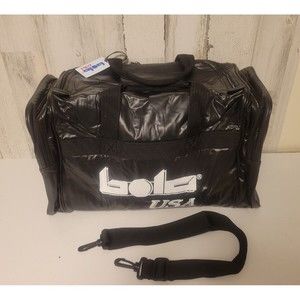 Bola USA Duffle Bag - Black Vinyl - weekender travel gym